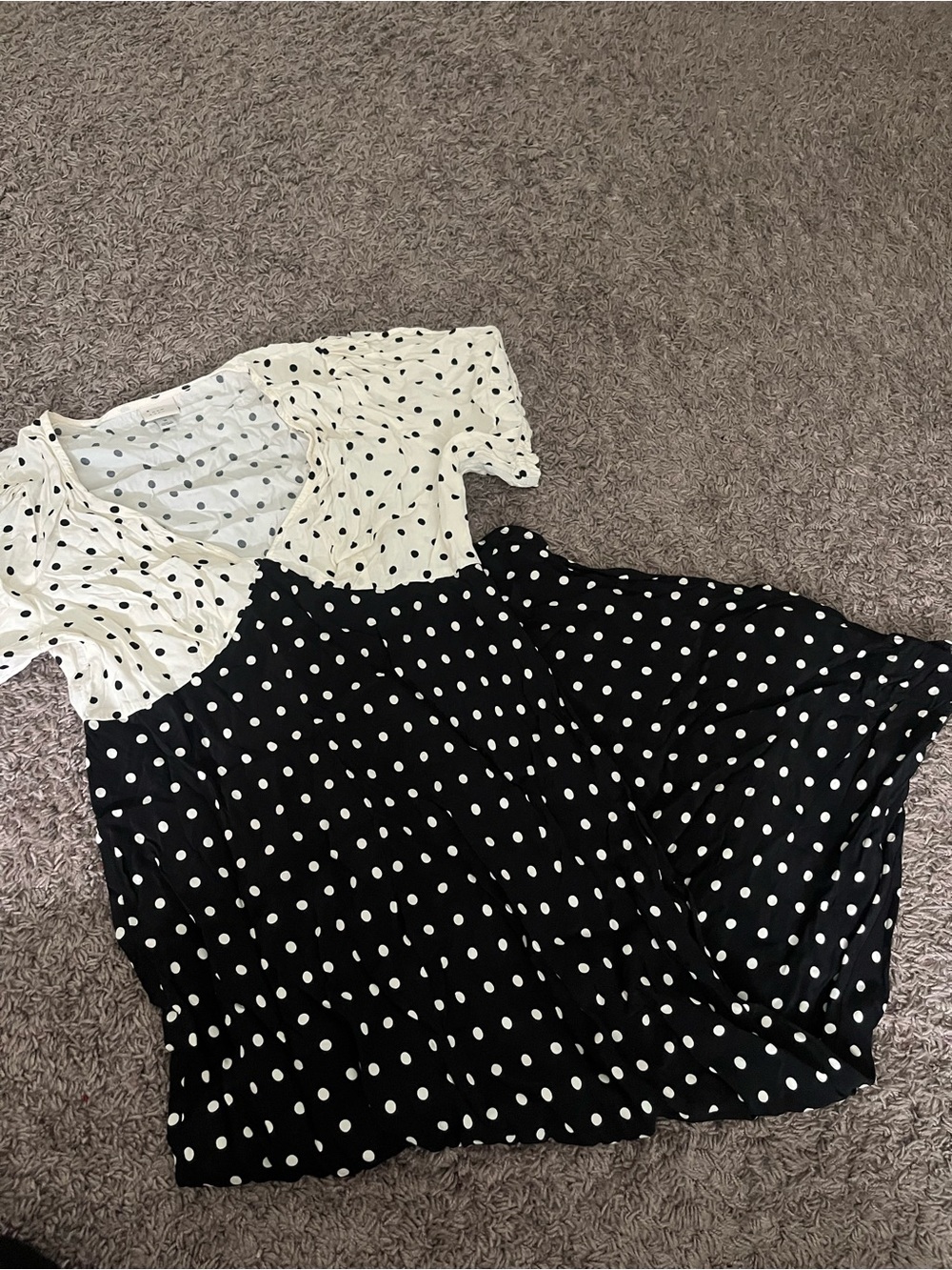 A New Day Polka Dot Midi Dress